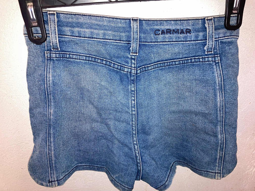 Short Carmar Los Angeles 29 Tiro Alto Y Falda Hollister 7