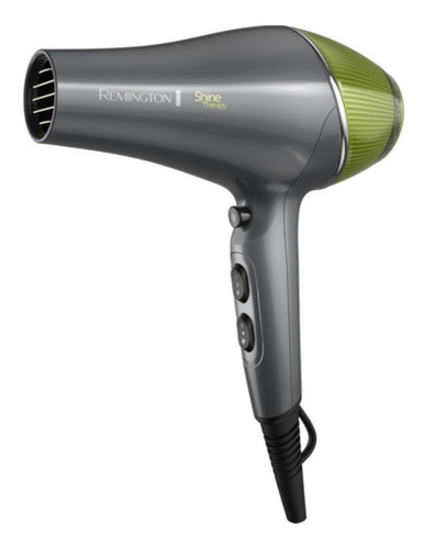 Secador de cabello Remington Shine Therapy D18A gris/verde 220V - 240V