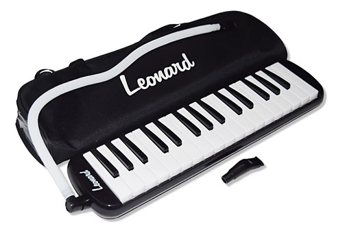 Flauta Melodica De 32 Notas Teclas Piano Leonard Negra