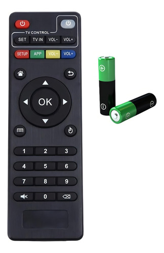 Set de 3 mandos a distancia universales para Smart TV Box Set, 4 baterías