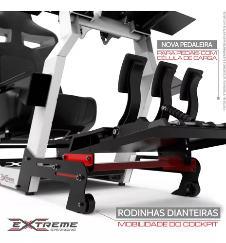 Cockpit Simulador Suporte Volante G27 T500rs - Extremeracing - R$ 369,00