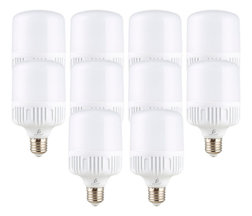 Paquete 10 Focos Led 15w 6500k Iluminación Potente Luz Fria Luz Blanco Frío Ele-Gate