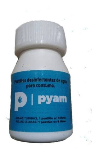 Pastillas Potabilizadoras Agua Pyam Pote 220 Comprimidos