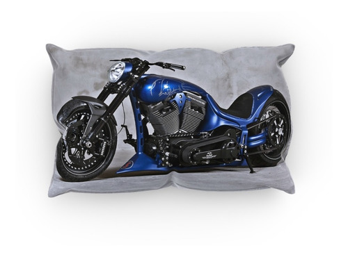 Cojin Almohada Motocicleta Chopper Diseño Calidad Poliester Color Moto