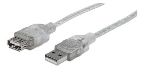 Cable Extension Usb 2.0 Manhattan 3mts Tipo A Macho - Hembra