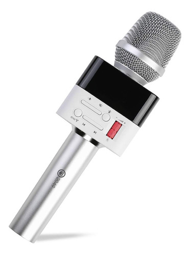 X50 - Micrófono De Karaoke Dinámico Cardioide De 2 X 13 W. Color Plata estrellada