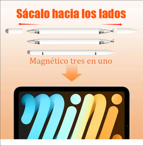 Stylus Punta Disco Precisión Doble Para Celular Talla