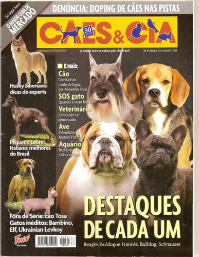 Revista Cães & Cia - Husky/ Beagle/ Buldogue/ Francês