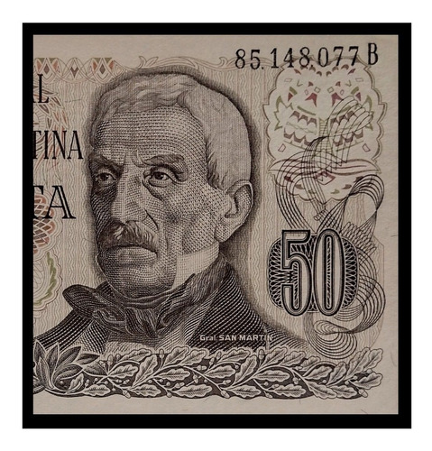 Argentina Billete 50 Pesos Ley 1977 B Sc Bot 2379a Fil A C/h