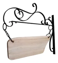 Comprar Suporte Com Placa Em Ferro Em Arabesco Loja,casa,comercio.
