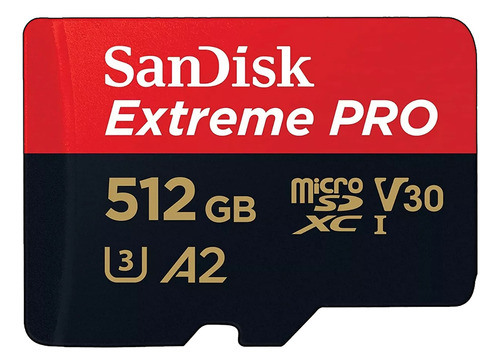 Tarjeta De Memoria Micro Sd Sandisk Extreme Pro 512 Gb
