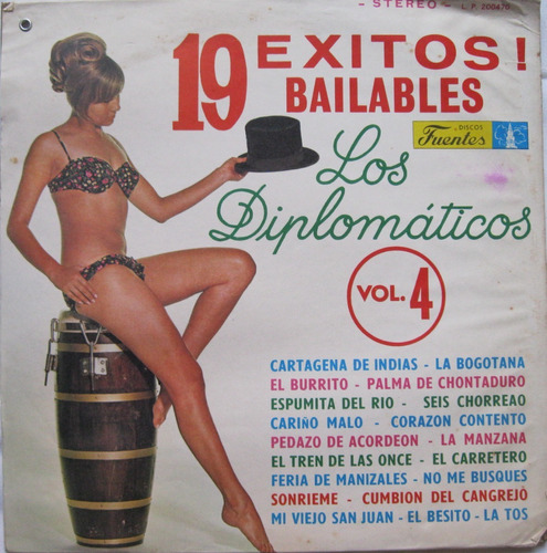 Los Diplomáticos - 19 Exitos Bailables Vol. 4 Lp Vinilo