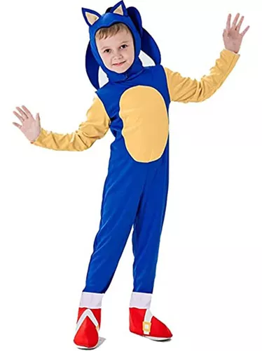 Conjunto De Fantasias De Cosplay Infantil Sonic The Hedgehog