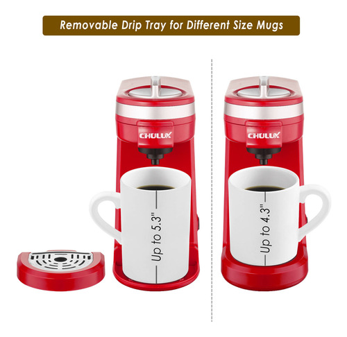 Cafetera Cápsula Elétrica Chulux Compacta 800w Roja