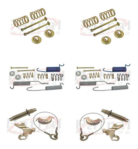 Kit Freio Traseiro F1000 Até 1993,  Com Jogo De Molas Sapata
