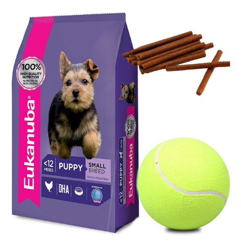 Eukanuba Cachorro Razas Pequeñas 3 Kg Con Snacks