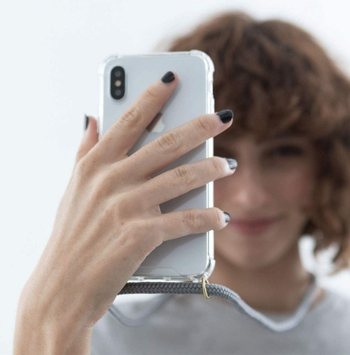 Imagen 4 de 8 de Funda Transparente Colgante Cordon Para Todos Los iPhone