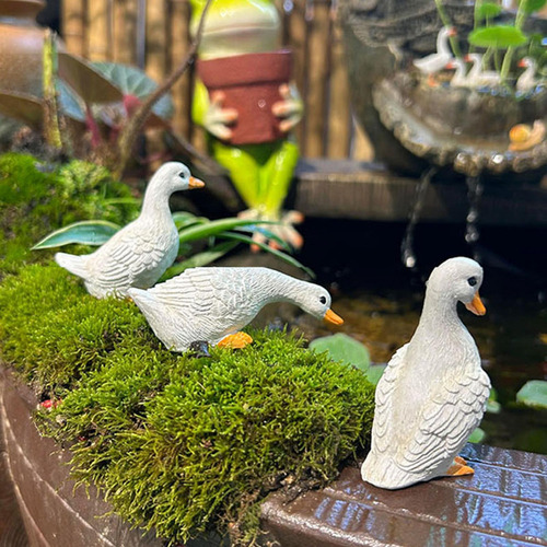 *para 3 Pçs Estátuas De Pato Decoração Para Casa Decorações