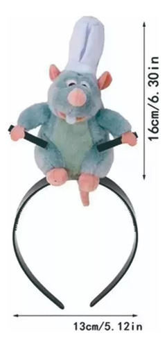 Ratatouille Plush Chef Headband For Hair