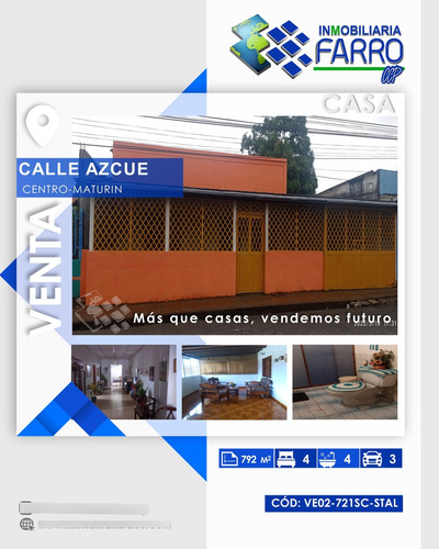 Se Vende Casa En La Calle Carvajal Sector Centro  Ve02-721sc-stal