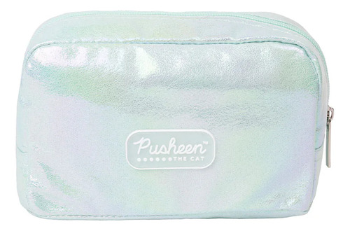 Lapicera Pusheen Gato Tornasol 20x12 Cm Color Agua Lisa