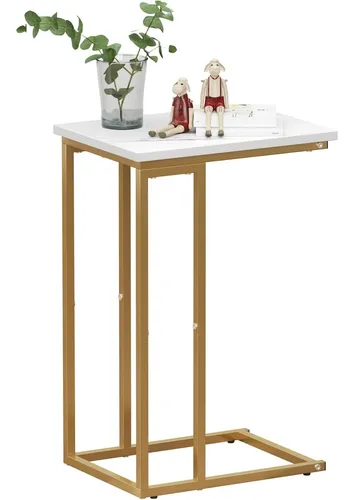 comprar Mesa Lateral Forma De C, Mesa Auxiliar Estrecha Sofá, ...