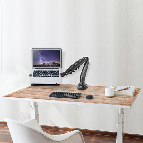 Bandeja Apoio Notebook Acoplável Suporte Pistão ELG Fb7556 Cor Preto