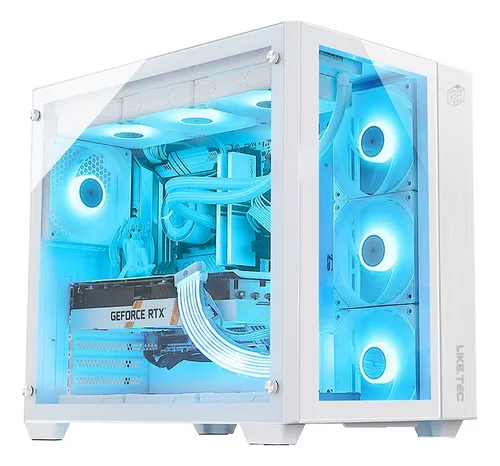 Gabinete Liketec Gamer Zeus V2 Snow Aquario Sem Fan Menor preço em Gabinete Liketec Gamer Zeus V2 Snow Aquario Sem Fan
