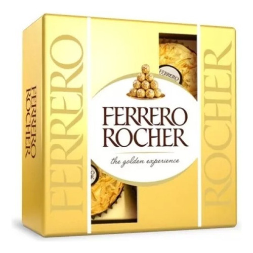 Caja Bombones Ferrero Rocher Chocolate Con Avellana X4 Un.