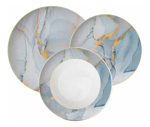 Vajilla porcelana filo dorado new arrivals