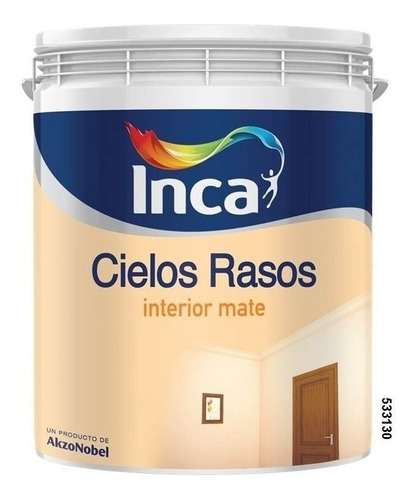 Inca Pintura Interior Cielos Rasos Blanco 4l