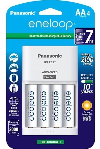 Panasonic Eneloop Cargador 2000mah Recargable (x4)