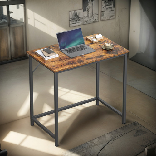 Escritorio Para Computadora Estilo Industrial Marrón 50 X 80