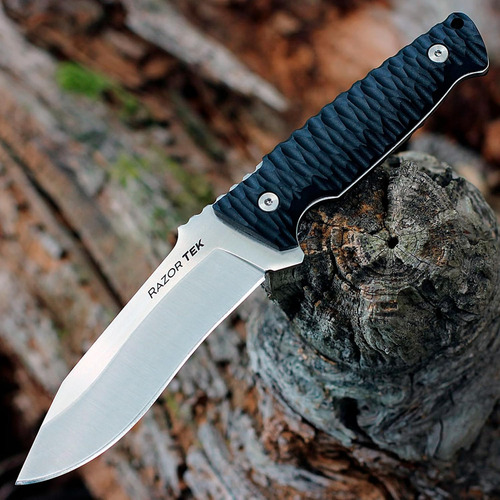 Cuchillo De Supervivencia Cold Steel Razor Tek 5 Negro