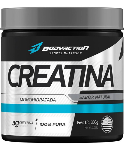 Creatina Monohidratada 100% Pura (300g) Bodyaction