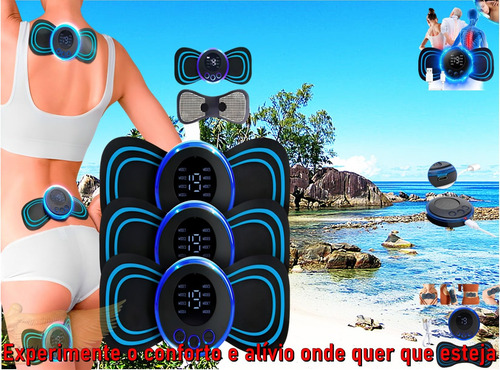 Kit 3 Masajeador Portátil Recargable For Dolor De Cuello Y