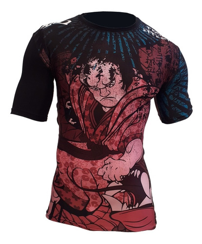 Remera Lycra Rashguard Warriors Nogi Submission Bjj Kick Mma