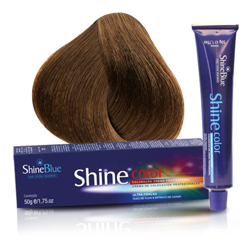 Coloração 8.3 Louro Claro Dourado Shine Blue 50g