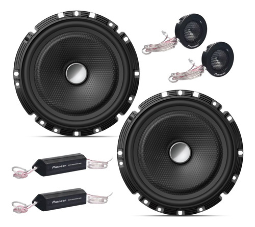 Kit 2 Vias Pioneer Falante 6 Ts-c170br 120w Rms C/ Crossover