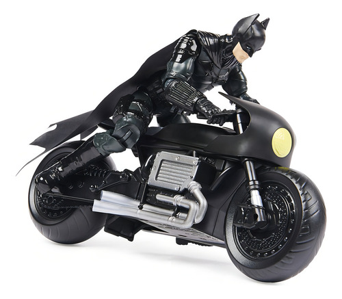 Batman Spin Master Batman and Batcycle color negro pack x 2 unidades