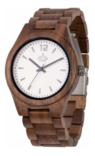 Reloj Hombre Wood Stadium Wood-ww Cuarzo Pulso Marron En