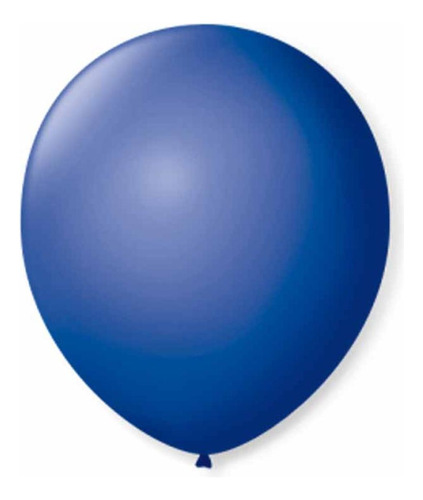 Bexiga Balão Nº 05 Liso Azul Cobalto São Roque C/ 50unid. Cor Amarelo