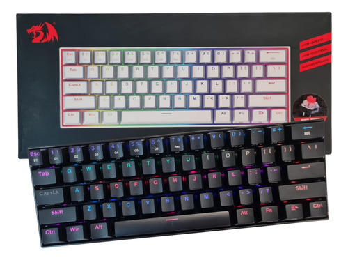 Teclado Redragon K530 Draconic Rgb Bluethooth Blanco