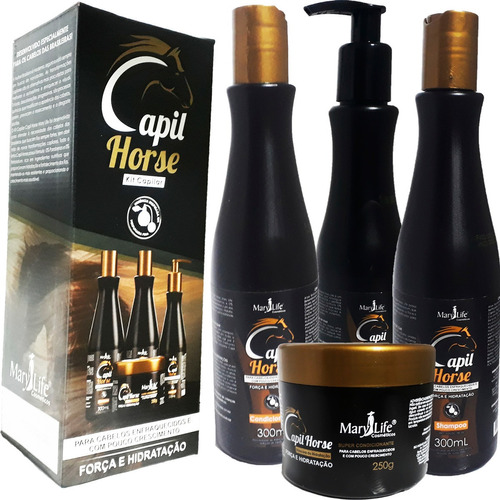 Kit Tratamento Capilar Capil Horse Profissional Bio Instinto