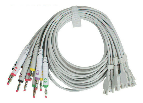 Set Cables Electrocardiógrafo Ecg Contec Workstation 8000g