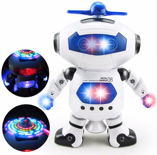 Robot Que Baila Camina Electrónico Con Música Y Luz P/niños