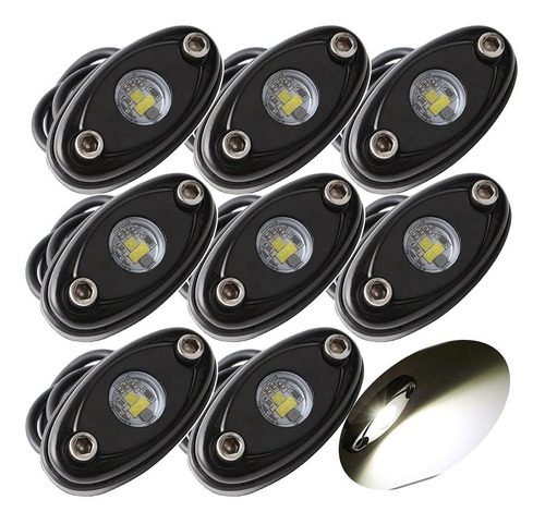 Baolicy Luz Led Blanca Roca 8 Capsula Para Jk Xj Utv Atv Tj