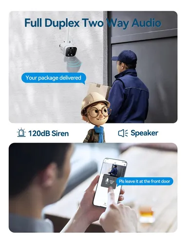 Foscam Cámaras De Seguridad 3k 5mp Inalámbricas Para Exte.