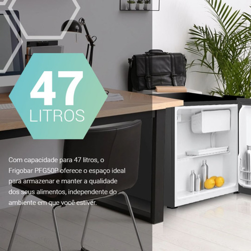 Frigobar Compacto Philco Com Porta Reversível 45 Litros 220v Preto