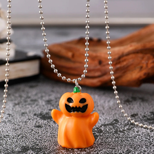 Collar Con Dije De Calavera Para Mujer Accesorios Halloween